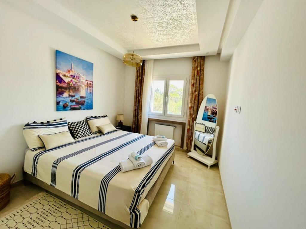 Plage A 100M Appartement En Residence Avec Piscine Al-Hammamat Bagian luar foto